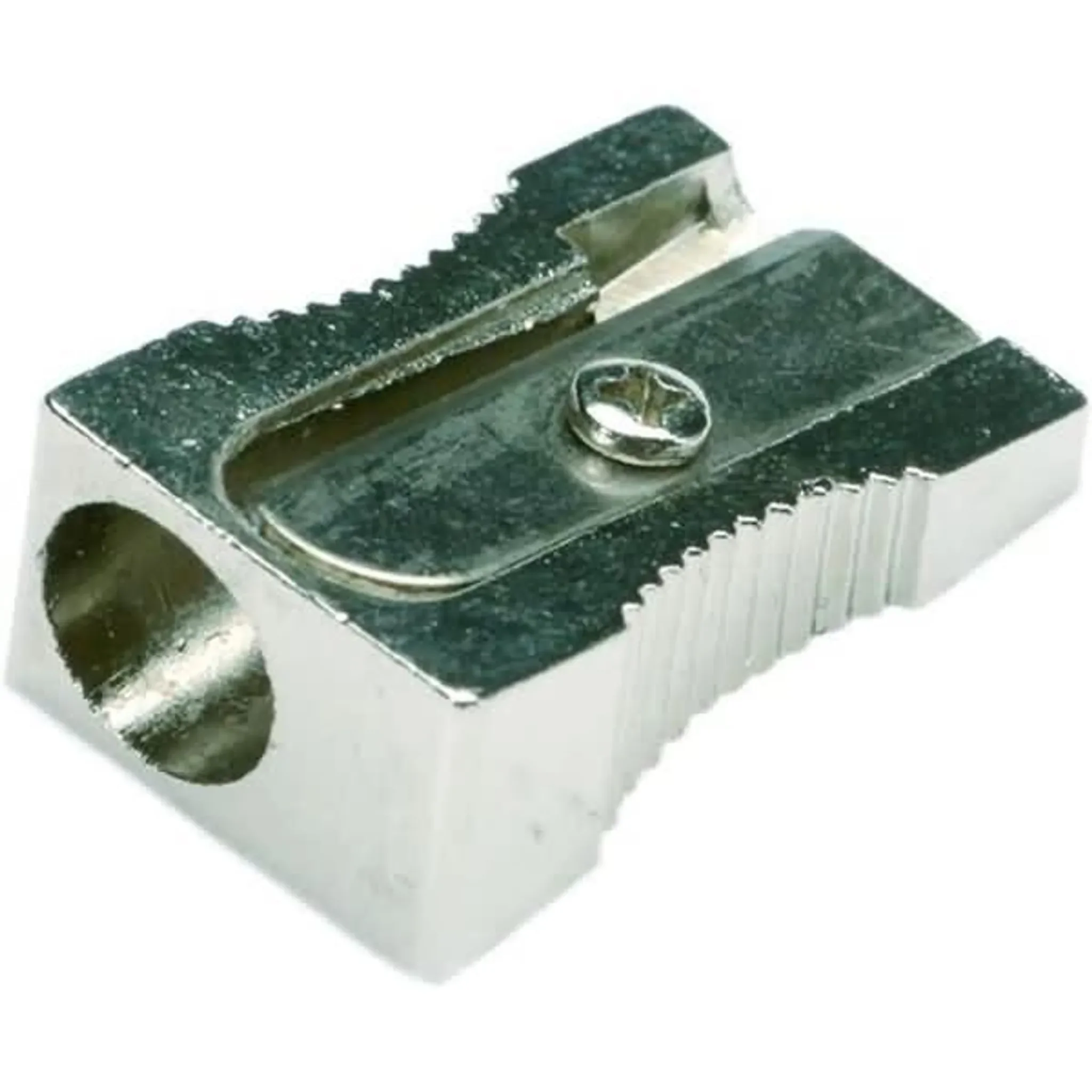 Alco Bleistiftspitzer Metall silber – Keilform