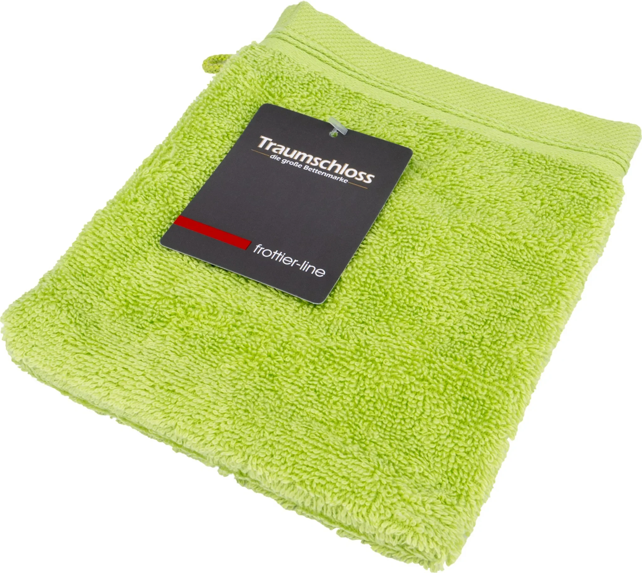 Waschhandschuh „Frottier-Line“ – 16 × 21 cm, Grün