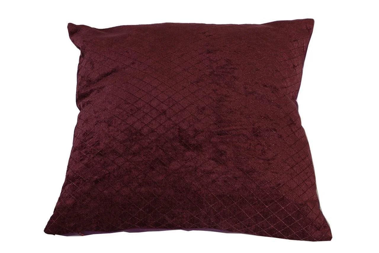 Kissenbezug „Christiane“ – 40×40 cm, Bordeaux-Violett