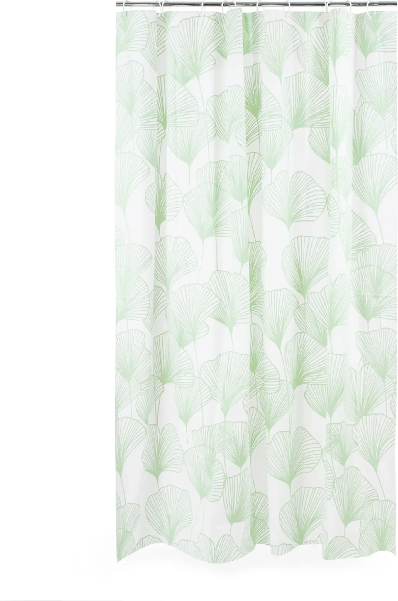 Duschvorhang „GINKGO“ – florales Design, 180 × 180 cm