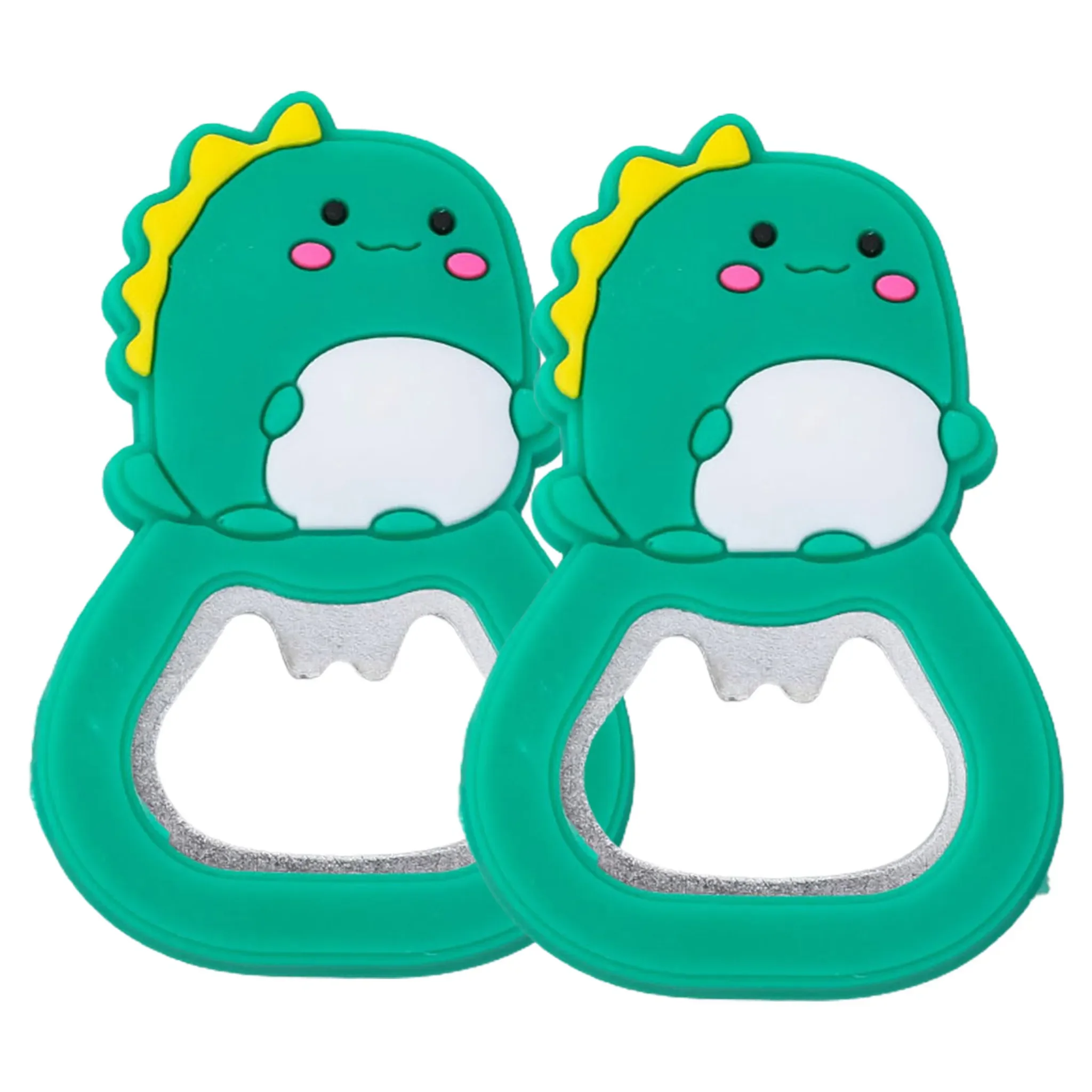 Flaschenöffner mit Magnet – Cartoon-Tierdesign, 2er-Set
