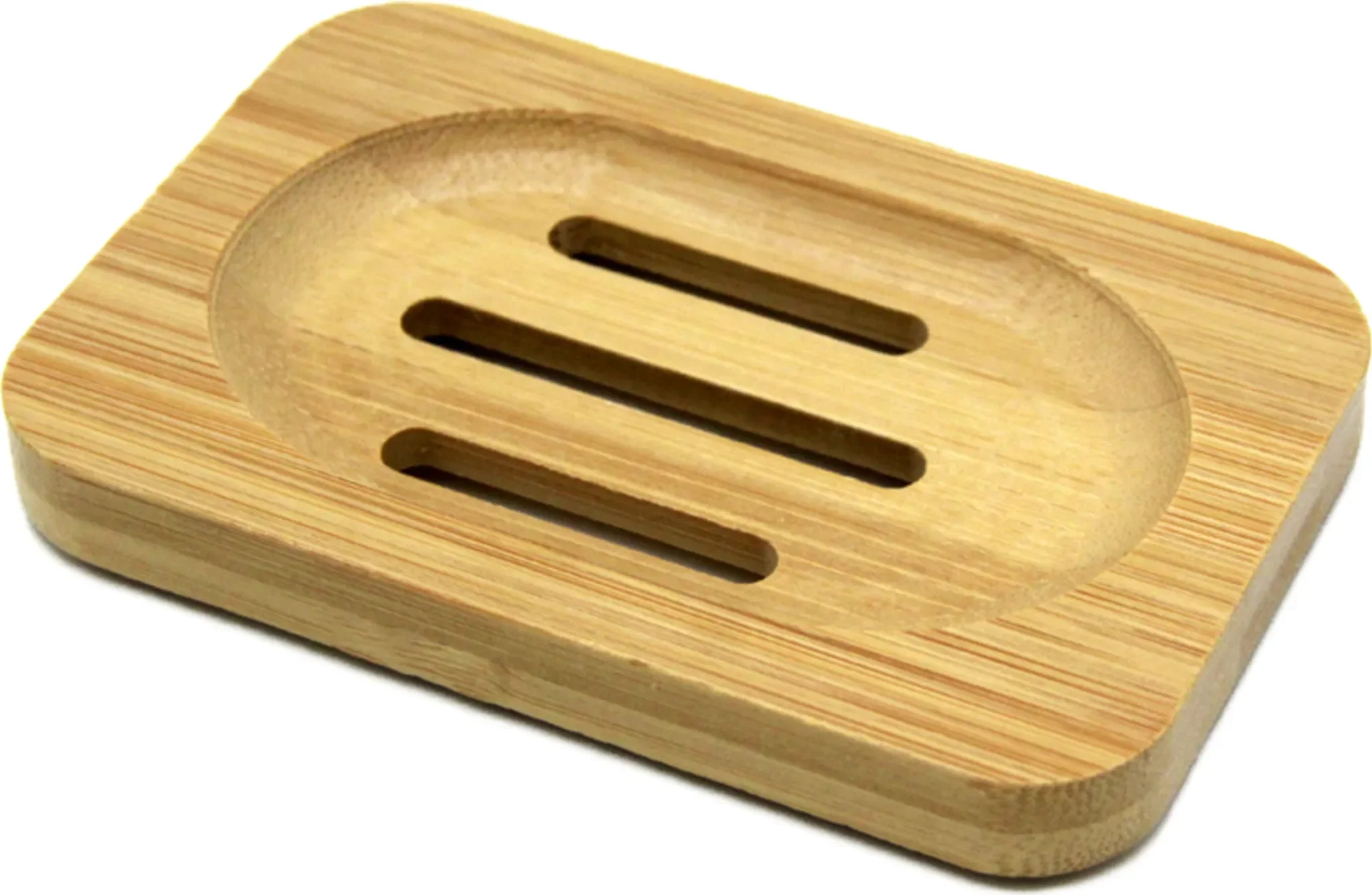 Seifenschale aus Bambus – Natur, 12 × 8 cm