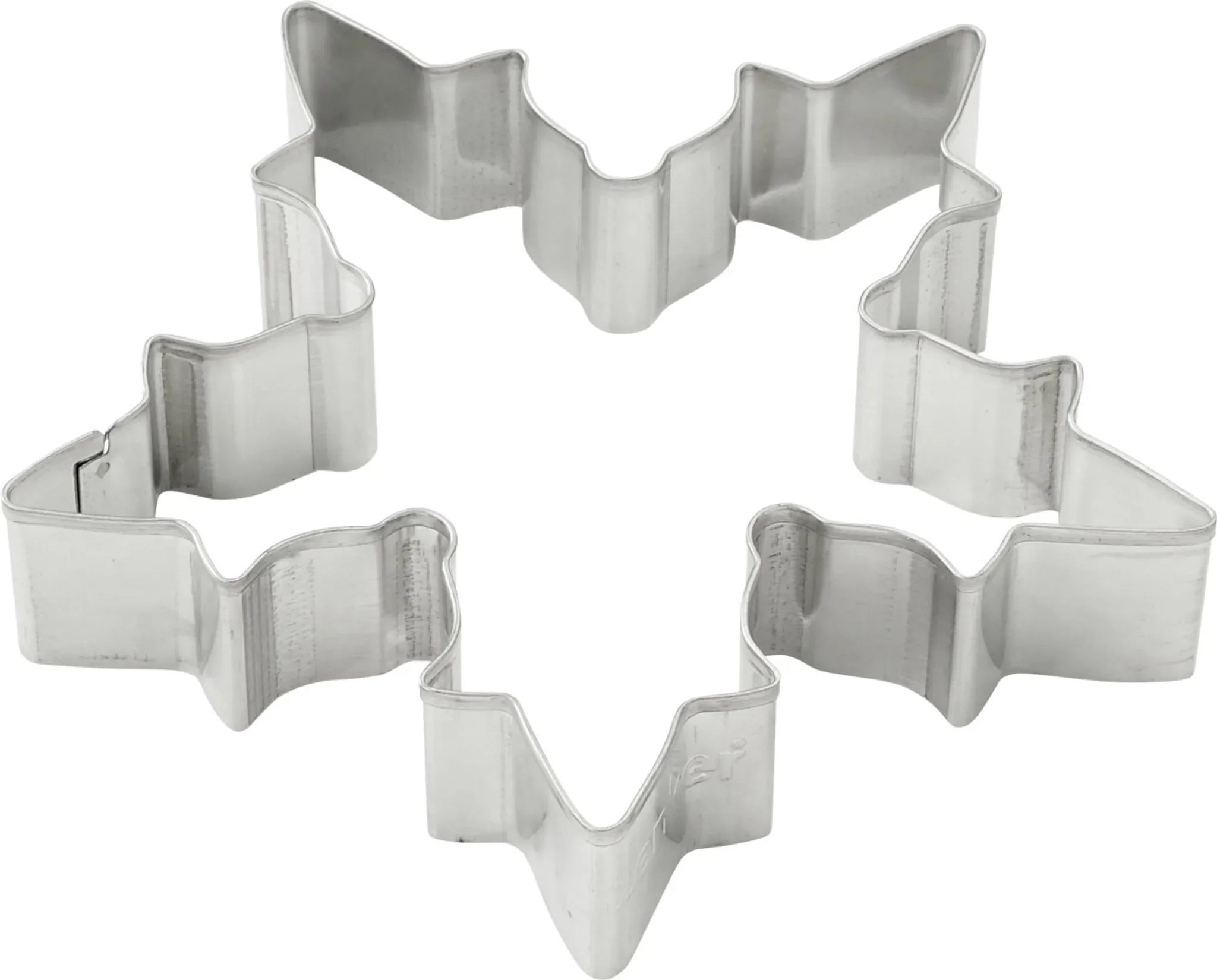 Ausstechform „Schneeflocke groß“ – Keksausstecher aus Weißblech