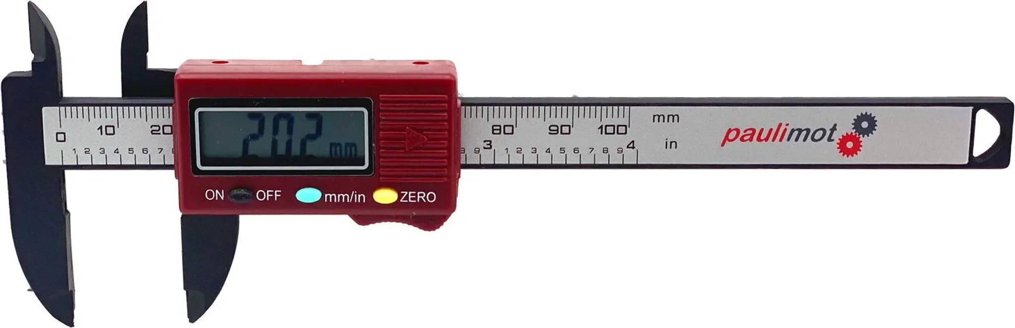 Digitaler Messschieber 0–100 mm – Kunststoff, leicht & handlich