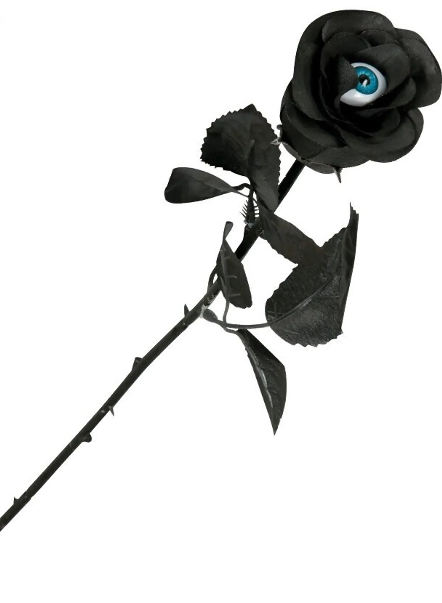 Deko-Rose mit Auge – Mystische Kunstblume, 45 cm