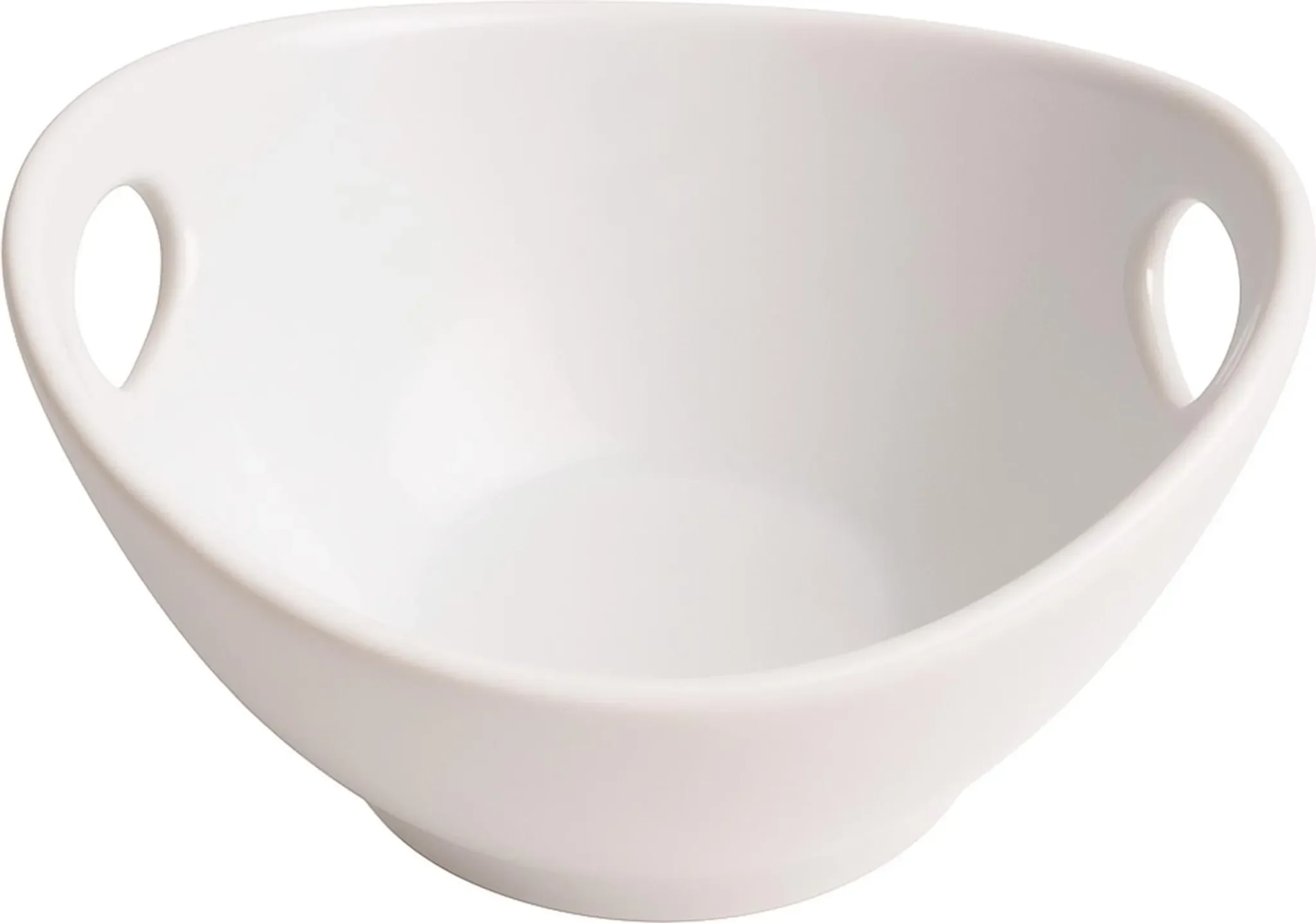 Servierschale aus Porzellan – Oval, Weiß, 10 × 9 × 5,5 cm